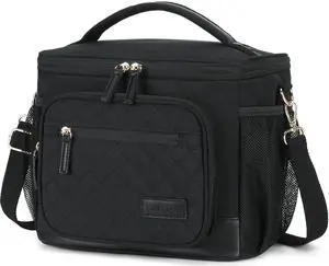 CAMTOP Lunch Box for Women Men Insulated Lunch Bag Lunch Tote Bag Leakproof Thermal Cooler Large Capacity for Travel Work School Picnic (Black - 1 Deck, X Large - 1 Deck) CAMTOP Lunch Box for Women Men Insulated Lunch Bag Lunch Tote Bag Leakproof Thermal Cooler Large Capacity for Travel Work School Picnic (Black - 1 Deck, X Large - 1 Deck)