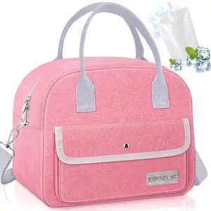 Cute Insulated Lunch Bags for Women, Large Lunch Box with Cooling Pack | Shoulder Strap;Multi-Pockets;Leakproof Lining;Wide Opening;Easy Clean Cute Insulated Lunch Bags for Women, Large Lunch Box with Cooling Pack | Shoulder Strap;Multi-Pockets;Leakproof Lining;Wide Opening;Easy Clean