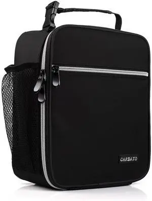 CARBATO Lunch Bag, Durable Insulated Lunch Box Reusable Adults Tote Bag Lunch Bag Durable Reusable for Adults (Black-White) CARBATO Lunch Bag, Durable Insulated Lunch Box Reusable Adults Tote Bag Lunch Bag Durable Reusable for Adults (Black-White)