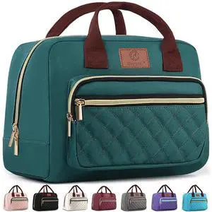 Genteen Lunch Box for Women, Insulated womens Lunch bag for work,Reusable Cute Lunch Bags,High Capacity Cooler BagTote for Work Girls Office Picnic School-Lake Green Genteen Lunch Box for Women, Insulated womens Lunch bag for work,Reusable Cute Lunch Bags,High Capacity Cooler BagTote for Work Girls Office Picnic School-Lake Green