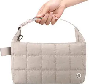 Elmklare Insulated Lunch Bag for Women, Leakproof Puffer Lunch Box | Quilted Cooler Tote Bags with Adjustable Shoulder Strap for Work Picnic Travel, Mocha Brown Elmklare Insulated Lunch Bag for Women, Leakproof Puffer Lunch Box | Quilted Cooler Tote Bags with Adjustable Shoulder Strap for Work Picnic Travel, Mocha Brown