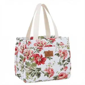 OIMEI Insulated Lunch Bag for Women Men, Reusable Waterproof Cooler Tote with Zipper, Lightweight Lunch Box for Work, Office, Picnic, Travel, Daily Use Red Floral OIMEI Insulated Lunch Bag for Women Men, Reusable Waterproof Cooler Tote with Zipper, Lightweight Lunch Box for Work, Office, Picnic, Travel, Daily Use Red Floral