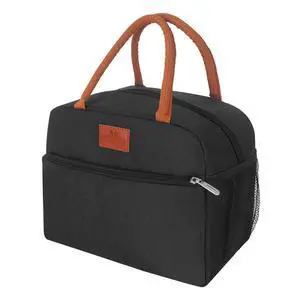 CCidea Lunch Bag for Women/Men, Insulated Lunch Box Bag for Women Adult Men, Small Leakproof Lunch Tote Bag, Reusable Lunch Cooler bag Container for Work/Office/Picnic/Travel -Black CCidea Lunch Bag for Women/Men, Insulated Lunch Box Bag for Women Adult Men, Small Leakproof Lunch Tote Bag, Reusable Lunch Cooler bag Container for Work/Office/Picnic/Travel -Black