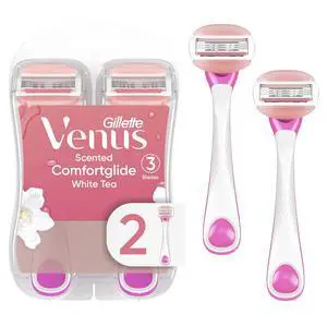 Gillette Venus ComfortGlide White Tea Women's Disposable Razor, 2 Count Gillette Venus ComfortGlide White Tea Women's Disposable Razor, 2 Count