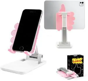 Yuibthr Father's Day Foldable Cell Phone Stand Non-Slip,Thumbs Up Adjustable Phone Holder with SiliconePortable Phone Stand for Desktop Compatible with All Mobile Phones (Pink) Yuibthr Father's Day Foldable Cell Phone Stand Non-Slip,Thumbs Up Adjustable Phone Holder with SiliconePortable Phone Stand for Desktop Compatible with All Mobile Phones (Pink)