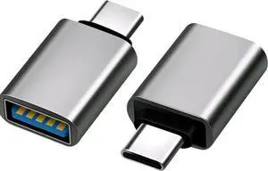 JAENFONG USB C to USB Adapter 3.1 Gen 2 10Gbps USB to USB C Adapter USB-C Male to USB 3.0 A Female USB 3.2 Type C OTG Converter for MacBook pro Laptop PC iMac iPad air