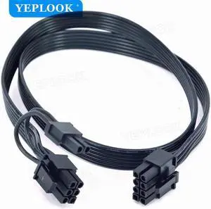JAENFONG PCIe GPU Cable 8Pin to 8Pin Single 6+2Pin 60CM 18AWG For Cooler Master V550 V650 V750 V850 V1000 V2 Gold Series Fully Modular