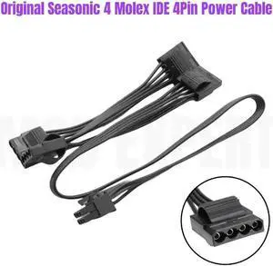 JAENFONG Original Seasonic 6Pin to 4 Molex IDE 4Pin Female Peripheral Modular Fan Power Cable for Seasonic M12II EVO 520W 620W 750W 850W