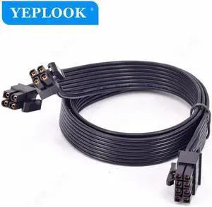 JAENFONG CPU 8Pin to 8Pin (4+4Pin) Power Supply Cable 12V 18AWG 60CM For Seasonic PRIME All Series PSU GX/PX/TX/Snow Silent/Gold/Ultra Gold/Platinum/Ultra Platinum/Ultra Titanium