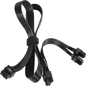 JAENFONG Original Dual 4+4Pin CPU Cable for CORSAIR RM550x RM650x RM750xRM850x RM1000x Platinum Type 4 Modular Power Supply 70+8CM 18AWG