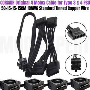 JAENFONG Original 6P to 4 Molex IDE 4Pin PATA Perif Fan Optical Floppy Drive HDD Modular Power Cable for CORSAIR TX-M 550W 650W 750W 850W JAENFONG Original 6P to 4 Molex IDE 4Pin PATA Perif Fan Optical Floppy Drive HDD Modular Power Cable for CORSAIR TX-M 550W 650W 750W 850W