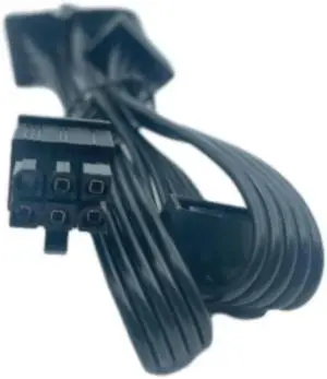 JAENFONG Original Seasonic 6Pin to 4 SATA Angled HDD SSD Power Cable for Seasonic CORE GC-650, GC-550, GC-500 Semi Modular Power Supply