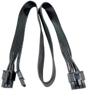 JAENFONG YEPLOOK 6+2 PCIe Single 8Pin Flat 600mm, GPU Power Cable for Corsair AX1600i Titanium, AX1000 Titanium, AX850 Titanium Fully Modular Power Supply