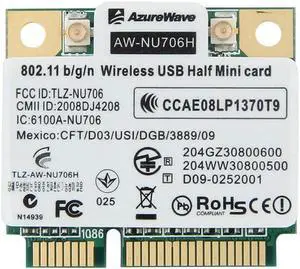 JAENFONG AzureWave AW-NU706H RT3070L 300Mbps Wifi 802.11 b/g/n Mini PCI-E Wireless Card