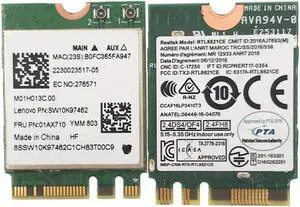 JAENFONG RTL8821CE 802.11AC 1X1 Wi-Fi+BT 4.2 Combo Adapter Card FRU 01AX710 wireless netowrk card For Lenovo laptop