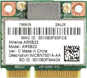 JAENFONG Atheros AR9462 AR5B22 WB222 WiFi Dual Band 2.4 & 5Ghz 300Mbps Bluetooth 4.0 Card