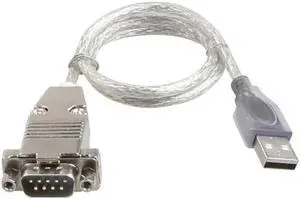 JAENFONG USB to RS232 DB9 Serial Cable Converter Adapter with CH340 Chipset for Windows 10 with metal shell