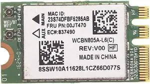 JAENFONG For QCNFA34AC AC+BT4.0 WiFi Card For Lenovo IdeaPad G50-45 G70-80 Series FRU 00JT470 WCBN805A-L6(C)