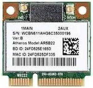 JAENFONG Atheros AR5B22 802.11abgn WIFI WLAN Bluetooth 4.0 Half MINI Card 6235