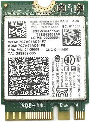 JAENFONG For Intel 7260NGW 7260 BN 04X6009 300Mbps Bluetooth4.0 For Thinkpad T440 T440S T440P X230S X240 X240S L440 W540