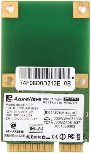 JAENFONG Atheros AR9285 AR5B95 150Mbps 802.11a/b/g/n Wireless Mini PCI-E WiFi Card