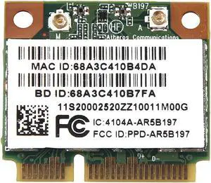 JAENFONG Atheros AR5B197 802.11 b/g/n Bluetooth 3.0 WiFi PCI-E Wireless Card For IBM 470