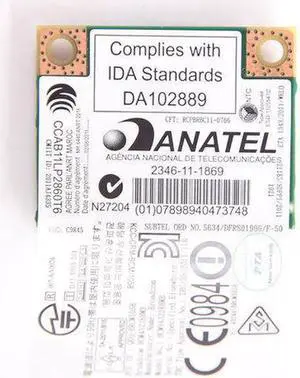 JAENFONG Broadcom BCM943228HMB 2.4G/5G 802.11abgn Bluetooth 4.0 Dual Band PCI-E Wifi Card