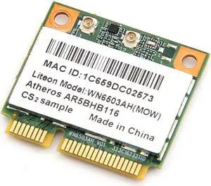 JAENFONG Atheros AR9832 AR5BHB116 2.4/5GHz 300Mbps 802.11n Wireless PCI-E Half Mini Card