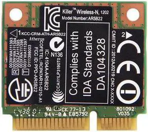 JAENFONG AR5b22 Networks Killer N1202 2.4/5GHz 300M Bluetooth4.0 Wireless Wifi Card