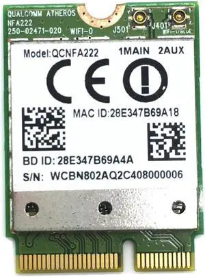 JAENFONG For QCNFA222 2.4GHz/5GHz 802.11ABGN 300Mbps Bluetooth 4.0 WiFi Card for ACER V3-371 E5-571G V5-573G