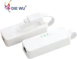 JAENFONG External Wired USB C Adapter Network Card Ethernet RJ45 to USB3.1 Type C for MacBook Windows 7/8/10 Laptop 10/100/1000Mbps