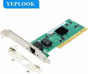 JAENFONG PCI 10/100/1000Mbps RJ45 Gigabit Network Card Diskless Fast Ethernet Adapter Controller Lan Card 8390MT Intel 82540 Chipset