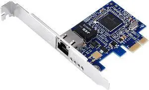 JAENFONG PCI Express Gigabit Ethernet Network Card Adapters Slot RJ45 NIC with Boardcom BCM5751 10/100/1000M Blue PCB