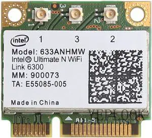 JAENFONG Wireless Wifi Card 6300 633ANHMW 6300AGN Dual band 2.4Ghz and 5.0Ghz 450Mbps Mini Half PCI-e 802.11a/g/n For Intel Ultimate-N for laptop