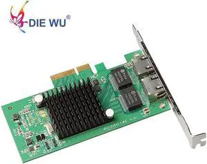 JAENFONG Dual RJ45 port Gigabit Server network card with Intel I350 PCIe 4X NIC TXA032