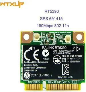 JAENFONG Ralink RT5390 Half Mini PCI-express 802.11N Wlan Wireless Card SPS:691415-001 wifi adapter for HP CQ45 4340S 4445s