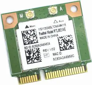 JAENFONG Realtek RTL8821AE 802.11AC 433Mbps WiFi Bluetooth 4.0 Combo half Mini PCI-e bluetooth Wireless wifi card
