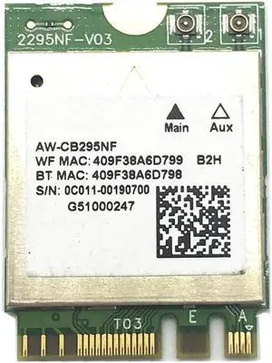JAENFONG Realtek RTL8822BE AW-CB295NF 802.11AC 2.4G/5GHz WiFi Bluetooth 4.1 NGFF M.2 Wireless Adapter Card