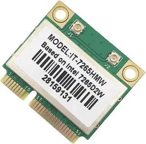 JAENFONG Dual Band Wireless-AC 7265 Intel IT-7265HMW 7265D2W 2.4G/5Ghz 802.11ac 867Mbps Bluetooth 4.0 MINI PCI-E 2x2 WiFi Card