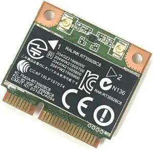 JAENFONG RALINK Rt3592 rt3592bc8 Dual band 300Mbps Wifi half Mini PCI-E Wireless-N Card SPS: 630813-001 For hp 4230s 4430s 4530s 4730s