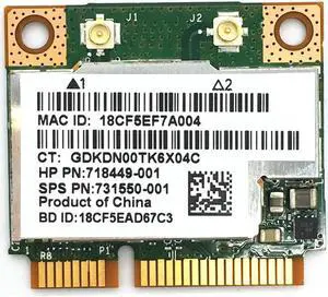 JAENFONG Broadcom BCM943228HMB BCM43228 Half Mini PCI-e Wlan Wireless BT Bluetooth 4.0 Card 300M for 210 G1/820 G1