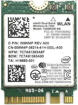 JAENFONG 300Mbps Dual band Wireless Adapter For Intel Wireless-N 7260 7260NGW AN Wifi + Bluetooth 4.0 802.11n 2.4G/5Ghz Wlan Network card