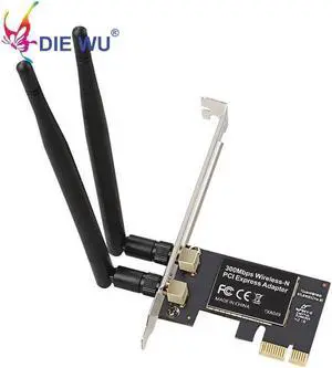 JAENFONG PCI-e 300M Wireless WIFI adapter network LAN card for Realtek 8192CE WiFi Receiver 2DB Wifi Antenna