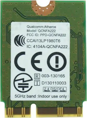 JAENFONG AR5BWB222 M.2 NGFF Wireless Card 300Mbps WiFi Bluetooth 4.0 QCNFA222 802.11 abgn