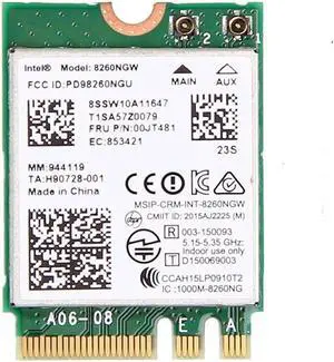 JAENFONG For Lenovo Dual Band Wireless-AC 8260 8260NGW NGFF M.2 802.11ac 867Mbps WIFI Bluetooth 4.2 Wlan Card