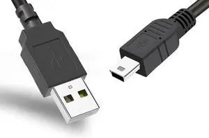 Mini USB Cable for GoPro Hero 4 3 2 1-3ft Camera Data Sync and Charging Cord USB A to Mini B Fast Charger Cord for Gopro Hero 3+ Silver Black White