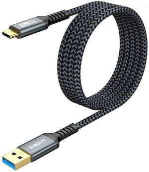 10Gbps USB C 3.1 Gen 2 Cable 4FT USB A to USB C 3A Fast Charging & Data Transfer Android Auto Cable Compatible with iPhone 15/15 Pro Max Galaxy S23 S22 Ultra Note 20 SSD