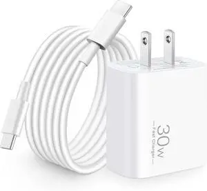 30W USB C Fast Charger for Google Pixel 10/10 Pro XL/10 Pro Fold/9/9 Pro XL/8/8a/8 Pro/7/7a/6/5/4/3 XL 30 Watt Type C Super Fast Wall Charger Block with 6FT Charging Cable