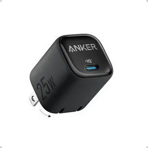 25W USB C Charger Block Compact and Foldable Supports PPS Fast Charging for Galaxy S24/Z Fold/Z Flip/Tab iPhone iPad (Black)