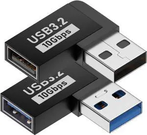 JAENFONG 2 Pack USB 3.0 Adapter 90 Degree Male to Female Combo Vertical Up and Down Angle Coupler ConnectorUSB 3.0 Male to Female 90 Degree Right Angle Extension Adapter JAENFONG 2 Pack USB 3.0 Adapter 90 Degree Male to Female Combo Vertical Up and Down Angle Coupler ConnectorUSB 3.0 Male to Female 90 Degree Right Angle Extension Adapter